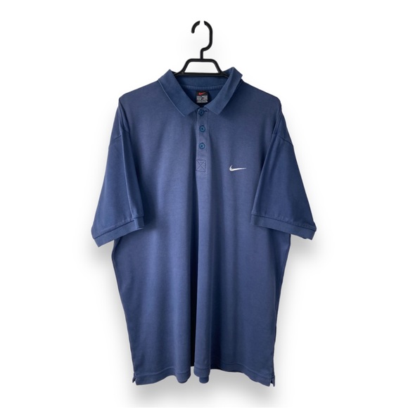 Nike Other - NIKE 90s Blue Navy Polo Shirt - Size XL